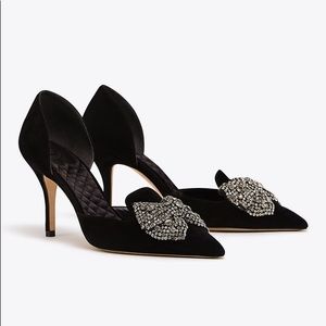 Tory Burch Esme D’Orsay Embellished Pumps